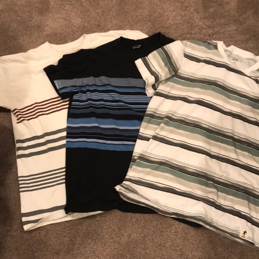 Pack of 3 striped t shirts